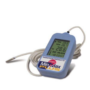 A display of hygrometer and temperature indicator. 