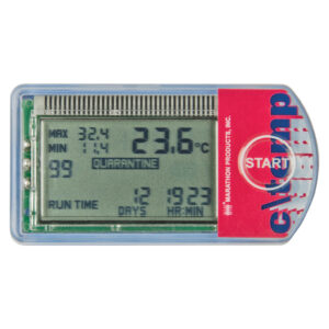 LCD temperature data logger from Marathon Products 